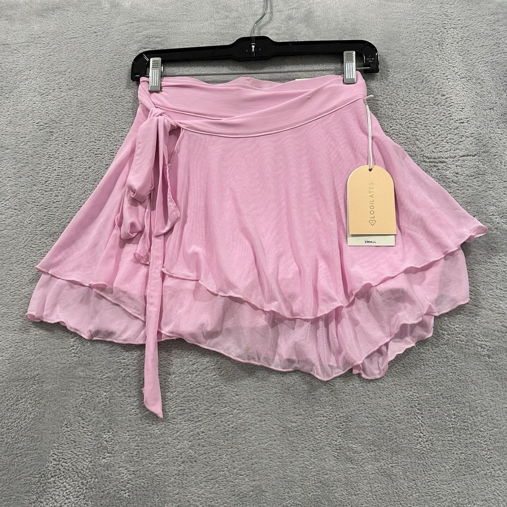 Blogilates Women S Pink Skort NWT Athletic Wrap Mini Skirt Gym Yoga Pilates